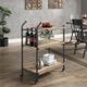 ACME Furniture Brantley Oak/Sandy Black Serving Cart-5
