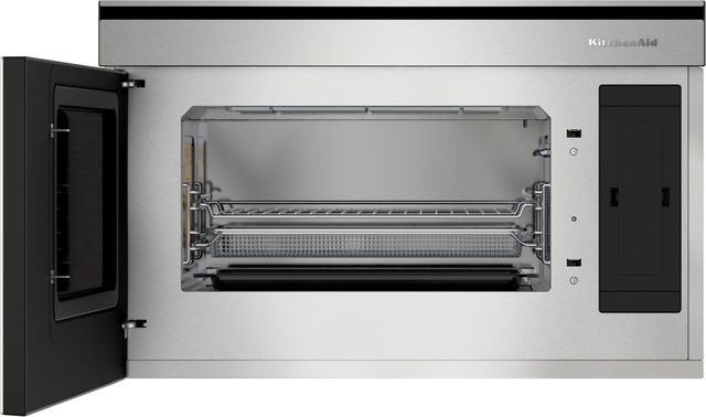 KitchenAid® 1.1 Cu. Ft.  PrintShield Stainless Built-In More-in-One Convection Microwave with Air Fry Mode-2