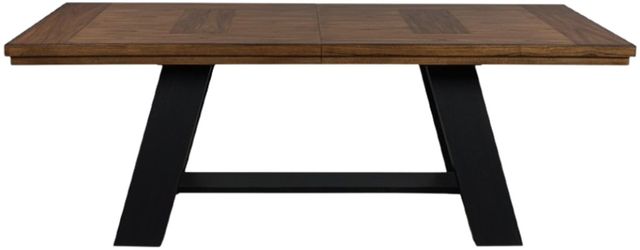 Signature Design by Ashley® Greddinton Brown Extendable Dining Table with Black Base-2