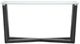 Magnussen Home® Wexler Black Truffle Sofa Table with Clear Glass Top-2