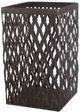 A & B Home Brown Woven Metal Basket-1