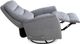 Parker House® Gemini Capri Silver Manual Swivel Recliner-3