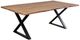 Porter International Designs Manzanita Natural Dining Table with Black X Base-0
