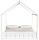 Elements International Sami White Youth Full Bed-3