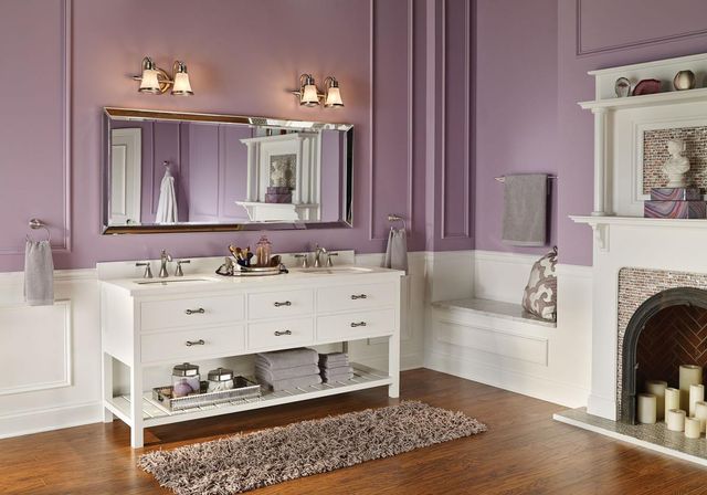 Moen® Waterhill® Brushed Nickel Two Globe Bath Light-3