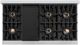 ZLINE Autograph Edition 48" 6.7 cu. ft. Dual Fuel Range with 8 Burner DuoPro™ Cooktop and Dual Ovens in Stainless Steel and Champagne Bronze Accents -4