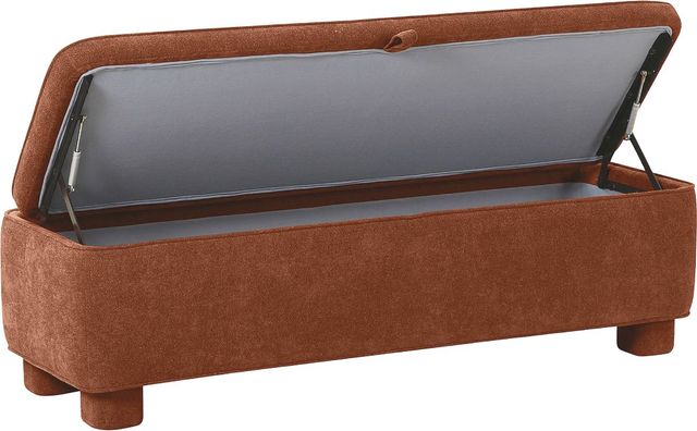 Moe's Home Collection Ichigo Deep Orange Storage Bench-1