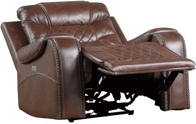 Mazin Furniture Putnam Brown Power Reclining Chair-1