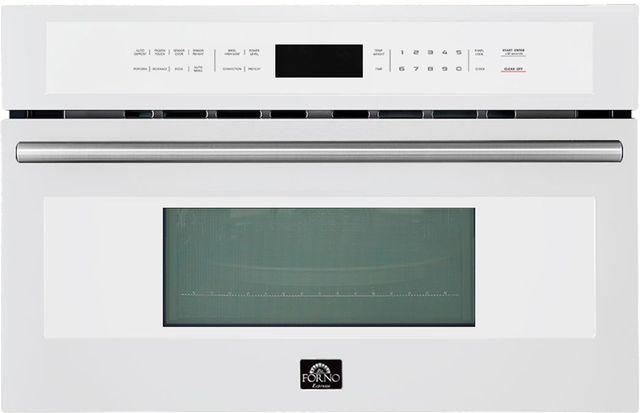 FORNO® Oliena Series Espresso 1.6 Cu. Ft. White Built In Microwave -1