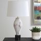 Uttermost® Magdaline Distressed White Table Lamp-1