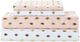 Olliix by Intelligent Design Blush/Gold Queen Metallic Dot Printed Sheet Set-3