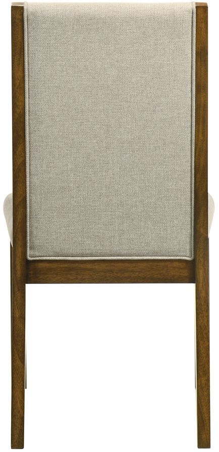 Crown Mark Hollister Beige/Brown Upholstered Dining Side Chair-3