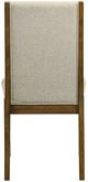 Crown Mark Hollister Beige/Brown Upholstered Dining Side Chair-3