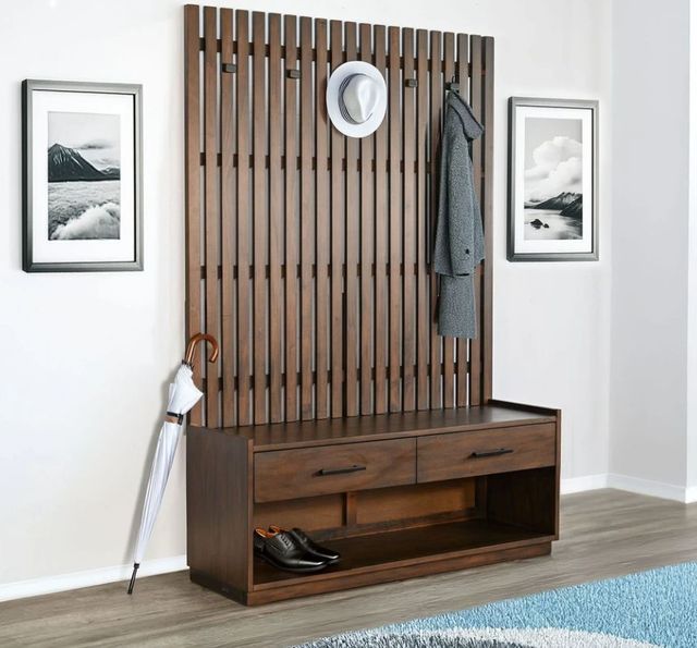 Sunny Designs™ Eliza Coffee Bean Hall Tree with Bench-1