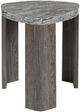 Signature Design by Ashley® Surmour Gray End Table with Brown Base-0