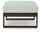 Signature Design by Ashley® Beachloft Black/Gray Aluminum Outdoor Ottoman with Cushion-1