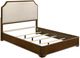 Coaster® Garland Brown Cherry/Cream 58" Queen Bed-1