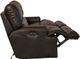 Catnapper® Wembley Chocolate Leather Power Lay Flat Reclining Sofa with Power Adjustable Headrest and Power Adjustable Lumbar Support-5