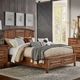 Boulder Creek Furniture Carson Bark Arched Queen Storage Bed-1
