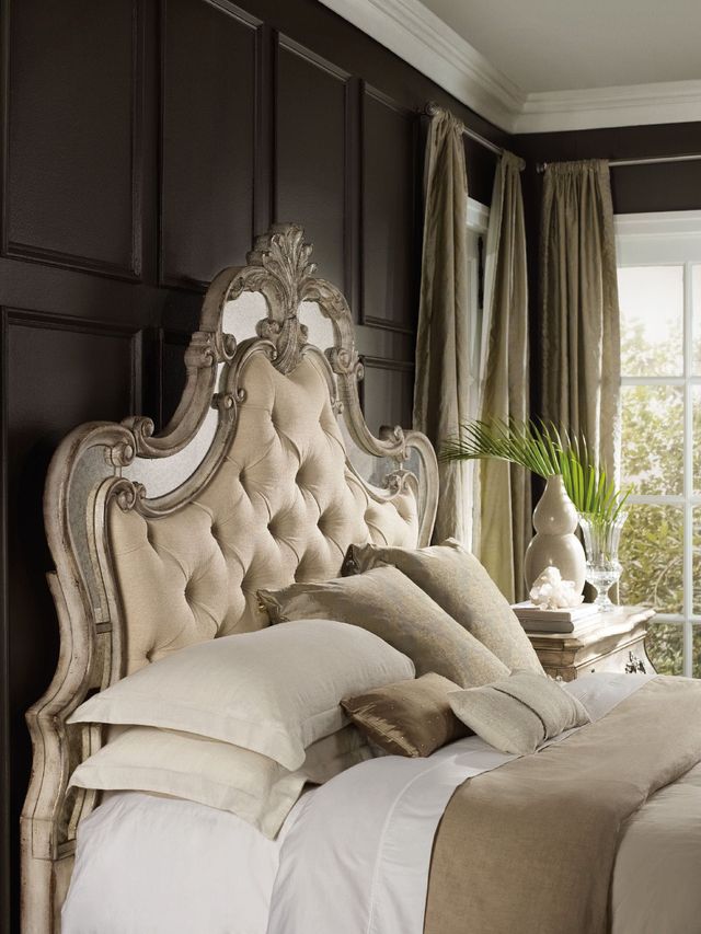 Hooker® Furniture Sanctuary Bardot/Samantha Cream King Upholstered Panel Bed-2
