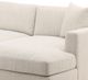 Dovetail Furniture Erica 3-Piece Glendale Taupe Right-Arm Facing Sofa Sectional and Chaise-3