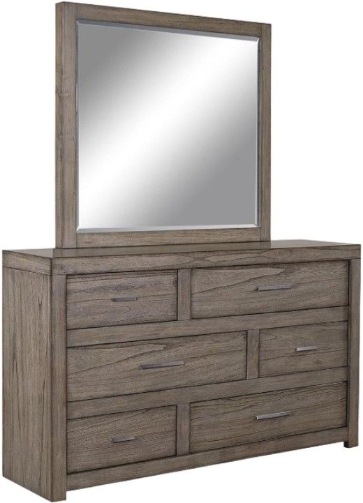 aspenhome® Modern Loft Graystone 6-Drawer Dresser-2