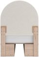 Signature Design by Ashley® Shapella Tan/White Youth Twin 4-Drawer Upholstered Storage Panel Bed-4