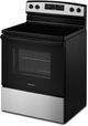 Amana® 30" Stainless Steel Freestanding Glass-Top Electric Range with Extra-Large Oven Window-1