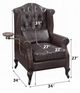 ACME Furniture Pino Vintage Brown Leather Accent Chair-2