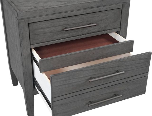 aspenhome® Preston Urbane Gray 2-Drawer Nightstand-3