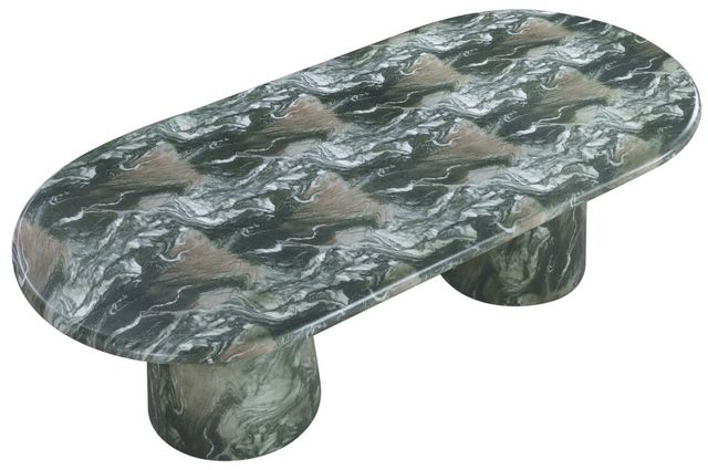 Meridian Furniture Cosenza Green 96" Indoor/Outdoor Concrete Dining Table-2