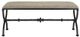 Currey & Company Agora Calcutta Peppercorn Bench-0