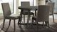 Elements International Cross 5-Piece Gray Round Dining Set-0