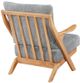 Homelegance® Lennox Gray/Natural Accent Chair-4