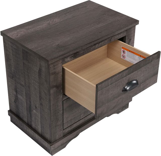 Crown Mark Coralee Gray Nightstand-3