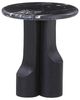 ACME Furniture Kinton Natural Marble Top End Table with Black Mercana Base-0