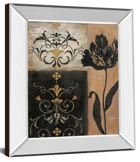 Classy Art Tulip Silhouette by Tava Studio Framed Wall Art-1