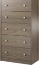 Ameriwood Home Ellwyn Brown Stanton Ash 5 Drawer Dresser-2