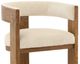 Dovetail Furniture Nadia Cream/Natural Counter Stool-1