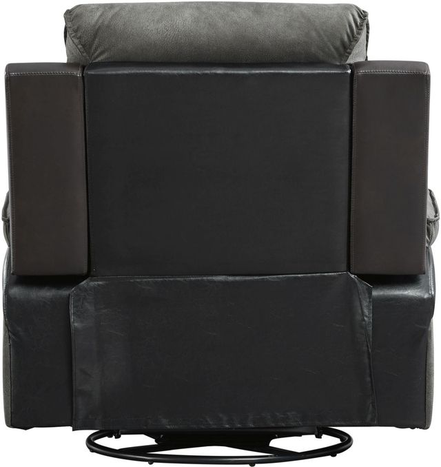 Signature Design by Ashley® Woodsway Gray Swivel Glider Recliner-3