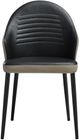 Armen Living Rocco 2-Piece Black/Gray Dining Side Chair Set-4