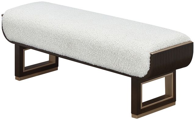 Michael Amini® West Kensington Medium Espresso Accent Bench-4