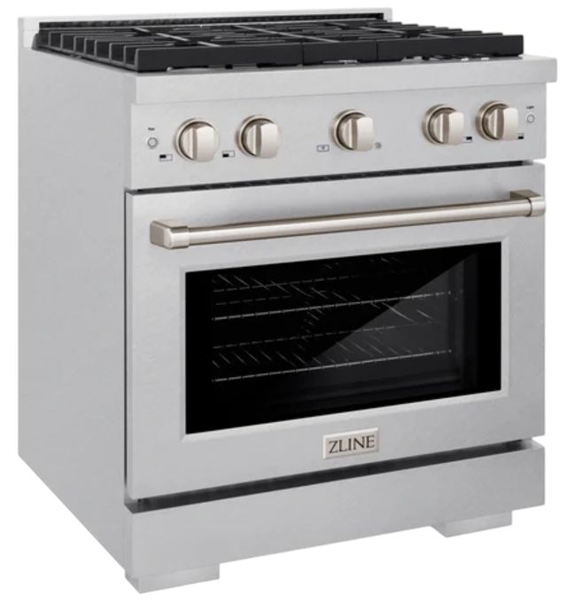 ZLINE 30" Satin Stainless Steel Pro Style Gas Range-3