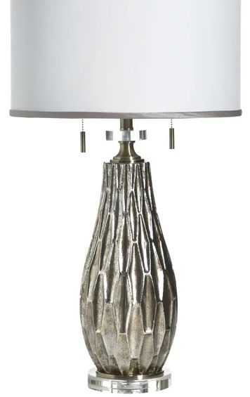 Stylecraft Tamboti Silver Table Lamp-1