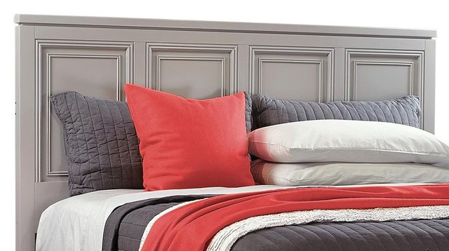 Aspenhome® Hyde Park Gray Paint King/California King Painted Panel Bed Headboard-1
