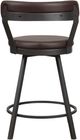 Homelegance® Appert Brown Swivel Counter Height Chair-3