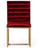 VIG Furniture Modrest Barker 2-Piece Gold/Red Chair set-2