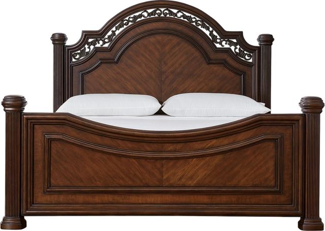 Signature Design by Ashley® Lavinton Brown California King Poster Bed-1