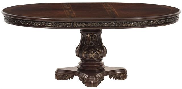 Homelegance® Deryn Park Cherry Brown Round Oval Dining Table-2
