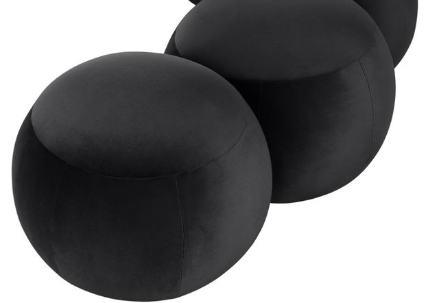 Meridian Furniture Apollo Black 75" Velvet Upholstered Bench-4